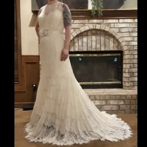 NWT waist 34" chest 41" WEDDING dress never altered